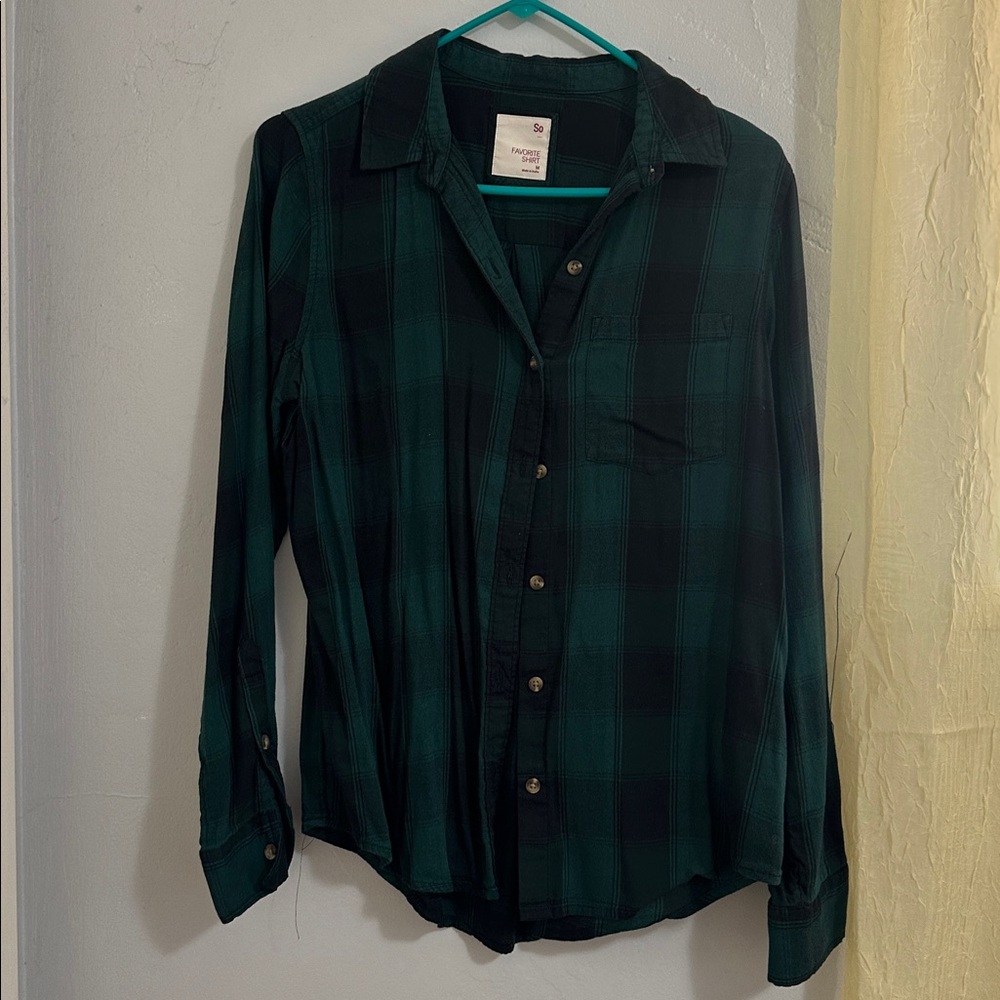SO Forest Green Checkered Shirt